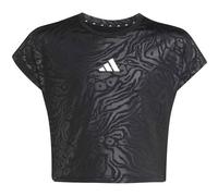 ADIDAS Kinder Shirt All Sports Animal Print Crop (JM3912) 170 BLACK/WHITE