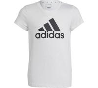 adidas Mädchen Essentials Big Logo Cotton Tee, White/Black, 7-8 Years
