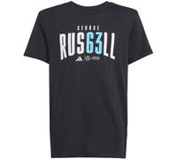 adidas Unisex Kinder Mercedes - AMG Petronas Formula ONE Team George Russell Tee Youth, Black, 9-10 Years