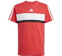 Adidas Seasonal Essentials Tiberio 3 Stripes Kurzarm-t-shirt 13-14 Jahre Pure Ruby / White