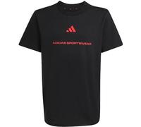 adidas Slogan Single Jersey T-Shirt Jungen KG5188 - black 128