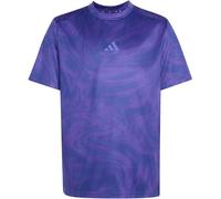 SPORT ICONS ALLOVER GRAFIK T-SHIRT Pure Purple / Dark Blue / Solar Purple 176