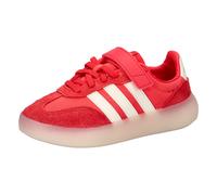 Sneaker ADIDAS SPORTSWEAR "BARREDA DECODE KIDS", Mädchen, Gr. 34, semi lucid rot, sanftes weiß, pure ruby, Leder, Textil, Schuhe Sneaker, mit Klettverschluss, für Kinder & Jugendliche (35655627-34) se