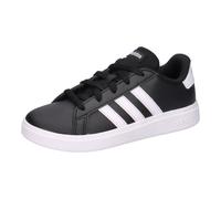 adidas Unisex Kinder Grand Court Lifestyle Tennis Lace-Up Shoes, Core Black / Cloud White / Core Black, 32 EU
