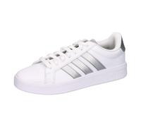 adidas Kinder Sneaker Grand Court 3.0 J JP9363 35 1/2 Ftwr White/Silver Met./Silver