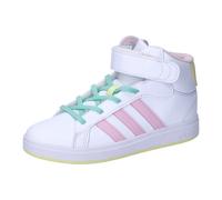 adidas Kinder Sneaker Grand Court Mid K IE8705 35 Ftwr White/Clear Pink/Yellow