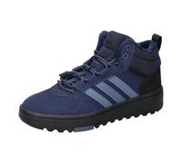 Winterboots ADIDAS SPORTSWEAR "HOOPS 4.0 MID J", Mädchen, Gr. 38,5, blau (night indigo, core schwarz, preloved ink), Synthetik, Schuhe Winterboots, für Kinder & Jugendliche (89981341-38,5) night indig
