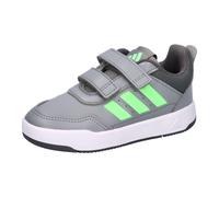 Sneaker ADIDAS SPORTSWEAR "TENSAUR SPORT 3.0 FÜR BABYS UND KLEINKINDER", Damen, Gr. 27, grau three, lime burst, grau five, Synthetik, Textil, Schuhe Sneaker, für Kinder, mit Klettverschluss (25322500-