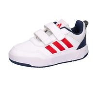 Sneaker ADIDAS SPORTSWEAR "TENSAUR SPORT 3.0 FÜR BABYS UND KLEINKINDER", Mädchen, Gr. 25, rot (cloud weiß, collegiate rot, collegiate navy), Synthetik, Textil, Schuhe Sneaker, für Kinder, mit Klettver