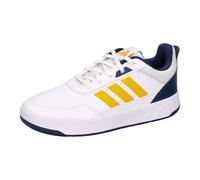 Sneaker ADIDAS SPORTSWEAR "TENSAUR SPORT 3.0 K", Kinder, Gr. 40, cloud weiß, collegiate gold, collegiate navy, Synthetik, Textil, Schuhe Sneaker, für Kinder & Jugendliche (62950549-40) cloud weiß, col