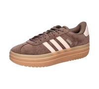 Plateausneaker ADIDAS SPORTSWEAR "VL COURT BOLD", Mädchen, Gr. 37, earth strata, wonder quartz, gum 3, Leder, Synthetik, Schuhe Plateausneaker, Inspiriert vom adidas Gazelle Bold, für Kinder & Jugendl