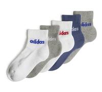 ADIDAS Kinder Socken Kids Linear Ankle, 5 Paar (IR8230K) 22-24 Silber