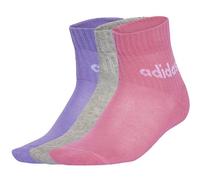 ADIDAS Kinder Socken Kids Linear Ankle, 5 Paar (JF8541K) 22-24 Pink