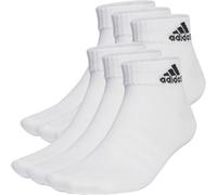 adidas Unisex Kinder Thin and Light Sportswear Ankle Socks 6 Pairs, White/Black, 6-7 Years
