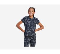 adidas Future Icons Allover Print Kids T-Shirt - Damen, Grey Five / Carbon / Black / Black - 164