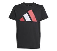 adidas Kinder T-Shirt J BL TEE 160 JY0297 140 Black/Pure Ruby/White