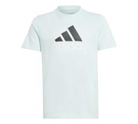 adidas Kinder T-Shirt U BL 2 TEE IX9530 140 Halo Mint/Black