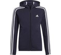 ADIDAS KinderEssentials 3-Streifen Kapuzenjacke (GS2196) 164 LEGINK/WHITE