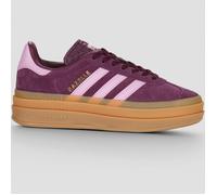 Plateausneaker ADIDAS ORIGINALS "GAZELLE BOLD", Mädchen, Gr. 38, rot (maroon, st tropic bloom, gold metallic), Leder, Synthetik, Schuhe Plateausneaker, für Kinder & Jugendliche (81525947-38) maroon, s