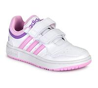 Adidas Unisex Kinder Hoops Lifestyle Basketball Hook-and-Loop Shoes, Cloud White/Lilac/Violet Fusion, 30 EU