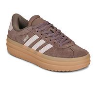 Plateausneaker ADIDAS SPORTSWEAR "VL COURT BOLD", Mädchen, Gr. 36, earth strata, wonder quartz, gum 3, Leder, Synthetik, Schuhe Plateausneaker, Design auf den Spuren des adidas Gazelle Bold, für Kinde