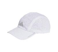 adidas Unisex Running AEROREADY Four-Panel Mesh Cap, White/Reflective Silver, M