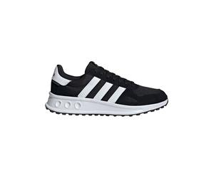 adidas Leder-Laufschuhe "Run 84" in Schwarz - Größe 45 1/3 | Herren Schnuerschuhe