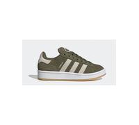 Sneaker ADIDAS ORIGINALS "CAMPUS 00S KIDS", Gr. 38,5, medium schwarz khaki, sanftes weiß, cloud weiß, Leder, sportlich, Schuhe (64990269-38,5) medium schwarz khaki, sanftes weiß, cloud weiß