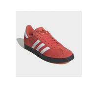 Sneaker ADIDAS ORIGINALS "GAZELLE", Herren, Gr. 38, weiß (crew rot, cloud weiß, carbon), Leder, Textil, Schuhe Sneaker (81284911-38) crew rot, cloud weiß, carbon
