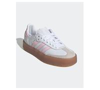 Sneaker ADIDAS ORIGINALS "SAMBAE FÜR KINDER", Gr. 38,5, cloud weiß, clear pink, gold metallic, Baumwolle, Synthetik, sportlich, Schuhe (54386733-38,5) cloud weiß, clear pink, gold metallic