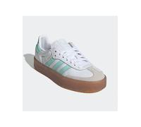 Sneaker ADIDAS ORIGINALS "SAMBAE FÜR KINDER", Gr. 38, cloud weiß, clear mint, gold metallic, Baumwolle, Synthetik, sportlich, Schuhe (83593963-38) cloud weiß, clear mint, gold metallic