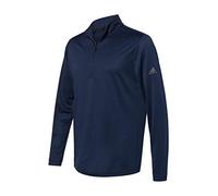 adidas Leichter Herren-Pullover mit Viertelreißverschluss (A401), Collegiate Navy, X-Large
