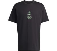 adidas LESMILLS TOUR GRAPHIC SHIRT, Farbe Schwarz, Größe M