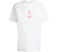 adidas LESMILLS TOUR GRAPHIC SHIRT, Farbe Weiß, Größe XL