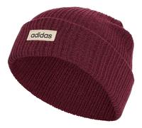 Beanie ADIDAS SPORTSWEAR "LINEAR BEANIE CUFF", Damen, maroon, crystal linen, schwarz, Obermaterial: 100% Polyacryl, Mützen Beanie, mit umgeschlagenem Bündchen, schlichtes Design, zeitlose Silhouette (