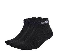 Adidas Knöchelsocken Linear Cushioned Unisex 3er Pack Schwarz/Weiß Größe 43-45 EU