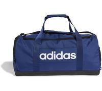 Adidas Unisex Essentials Linear Duffel Bag, Dark Blue/White, M