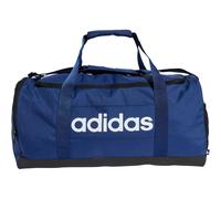 Adidas Unisex Essentials Linear Duffel Bag, Dark Blue/White, M