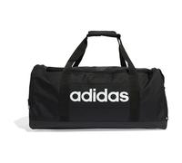 adidas Unisex Essentials Linear Duffel Bag Duffel Bag, Black/Black/White, M