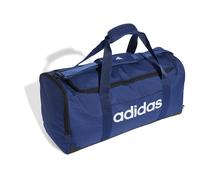 Adidas Unisex Essentials Linear Duffel Bag, Dark Blue/White, M