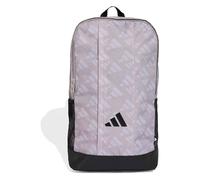 Rucksack ADIDAS PERFORMANCE "LINEAR MONOGRAM GRAFIK", schwarz (metalli rau, schwarz), Rucksäcke, Obermaterial: 100% Polyester, Rucksack (83743366-0) metalli rau, schwarz