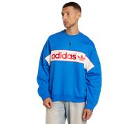 Adidas Linear Signature Herren Sweatshirts - Blau - Größe XL - Baumwoll-Fleece