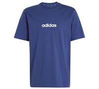 adidas T-Shirt Herren Essentials Linear Single Jersey JE8999 – elektrisch-blau/schneeweiß – XS