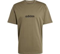 adidas Essentials Linear Single Jersey T-Shirt Herren JE9001 - olive strata/black XXL