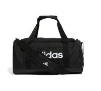 Adidas Unisex Essentials Linear Duffel Bag, Black/Black/White, S