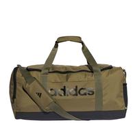 Adidas Unisex Essentials Linear Duffel Bag, Olive strata/Black, M