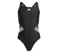 Adidas Badeanzug Logo C-Back Mädchen Schwarz/Weiß Größe 5-6 Jahre