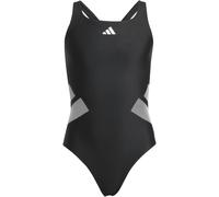 adidas Mädchen Logo C-Back Swimsuit Kids, Black/White, 5-6 Years