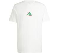ADIDAS SPORTSWEAR T-Shirt mit Label-Print Modell 'PIZZA' in Offwhite, Größe L