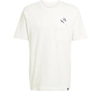 adidas Herren Lounge Slides Graphic Pocket T-Shirt, Off White, XL